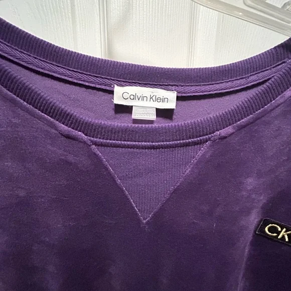 Calvin Klein Deep Purple Velvet Dress or Top - Picture 3 of 6